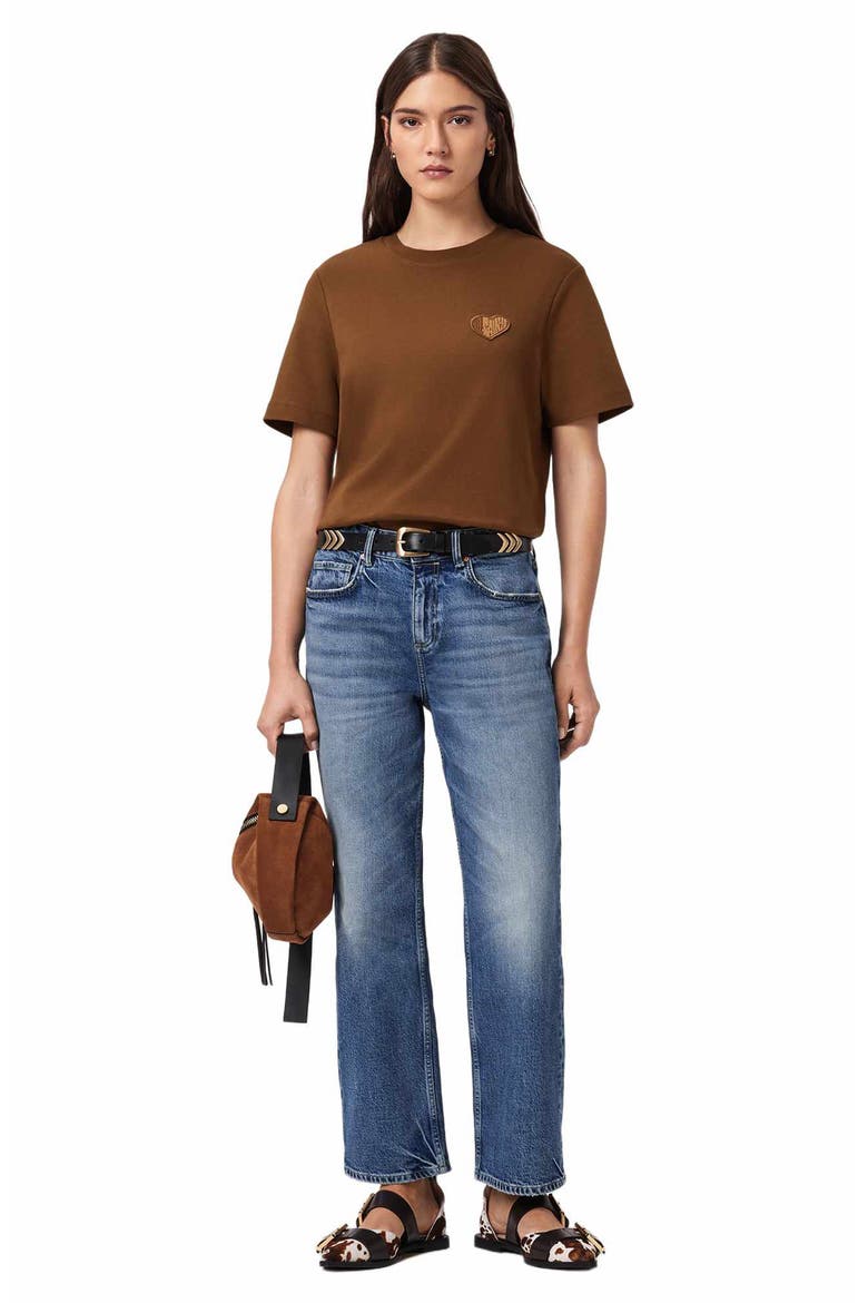 Lover Lisa T-Shirt, Alternate, color, BOTTLE BROWN