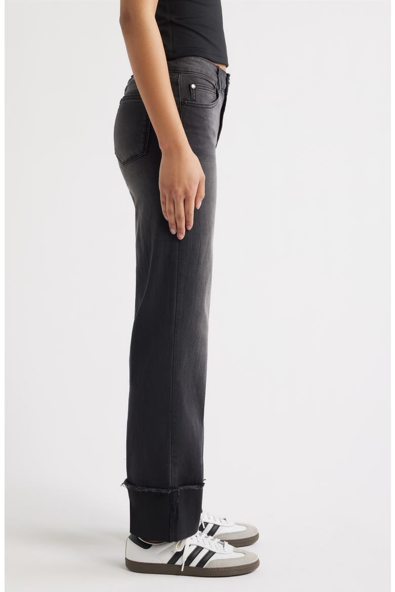 Cuffed Raw Hem Straight Leg Jeans, Alternate, color, WATSON