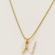 Ivy & Pearl Co. Butterfly Whisper Necklace