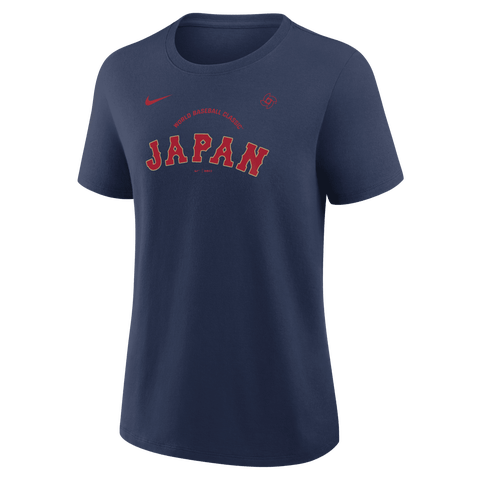 Women's Nike  Navy Japan Baseball 2026 World Baseball Classic Script T-Shirt
