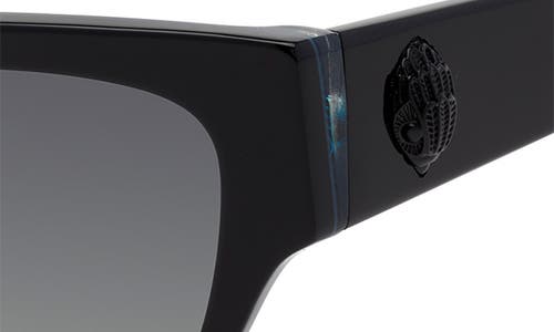 Kurt Geiger London 53mm Cat Eye Sunglasses In Black/smoke Gradient