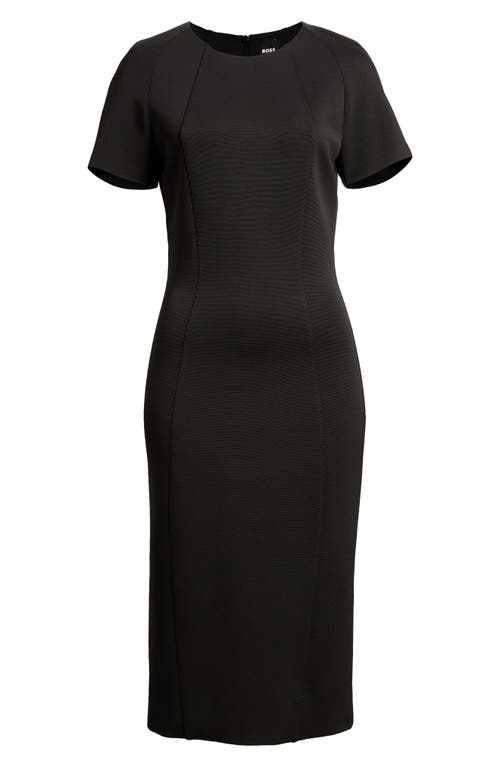 HUGO BOSS BOSS DUKEA MIDI SHEATH DRESS