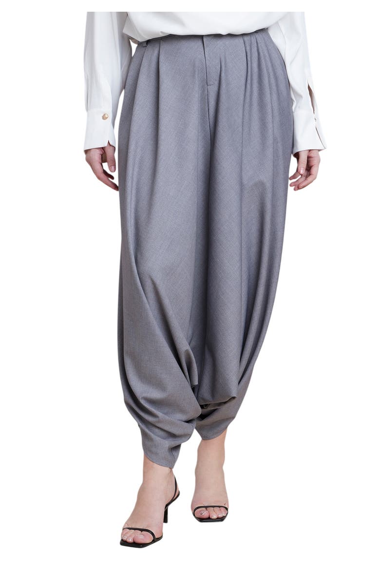 Super Draped Tailored Trouser, Main, color, HEATHER GREY