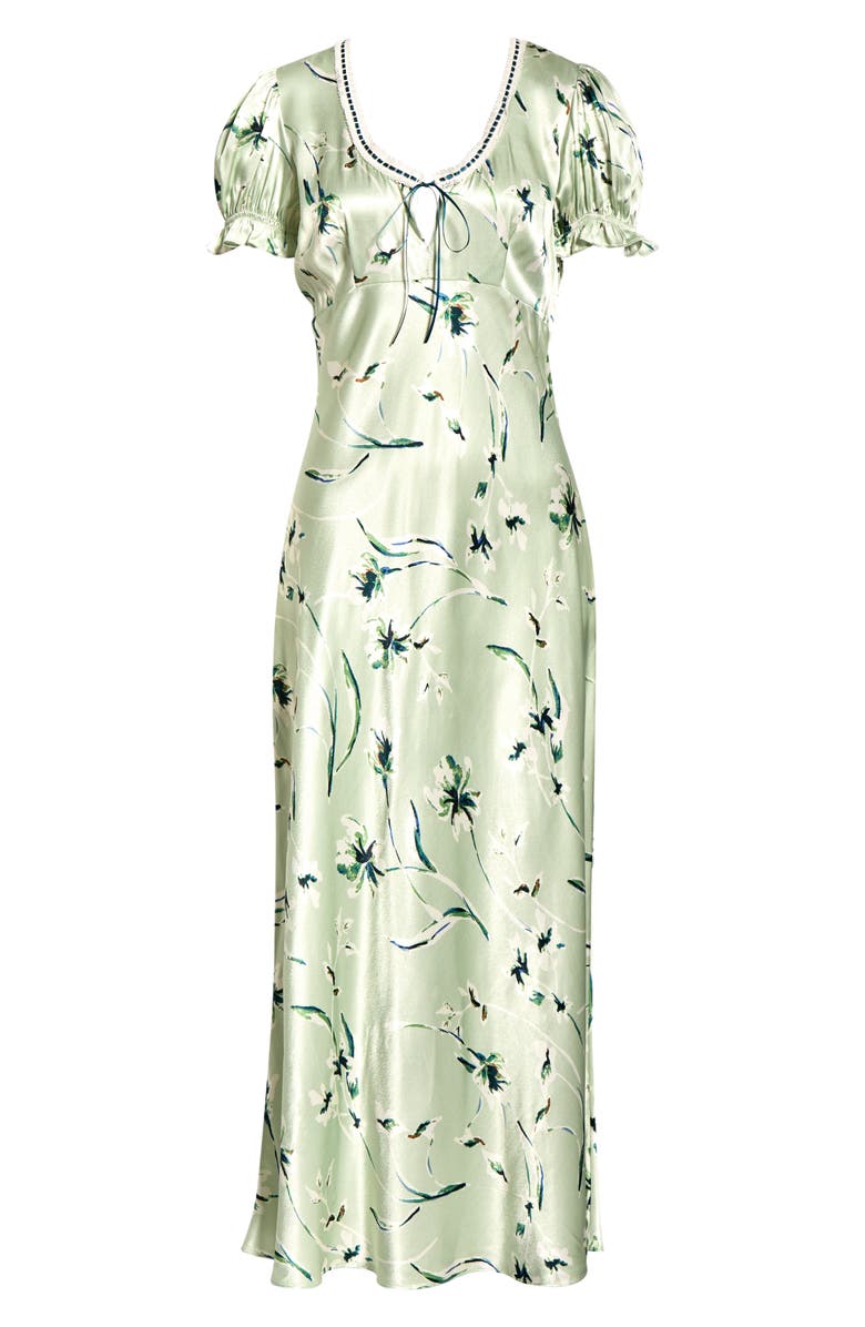 Rails Allison Floral Tie Front Maxi Dress, Main, color, Mint Linnea