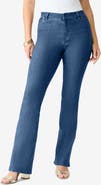 Roaman's Plus Size 24/7 Stretch Bootcut Jean
