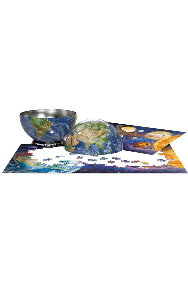 Puzzle Tin Planet Earth 550 Piece, Alternate, color, Multicolored