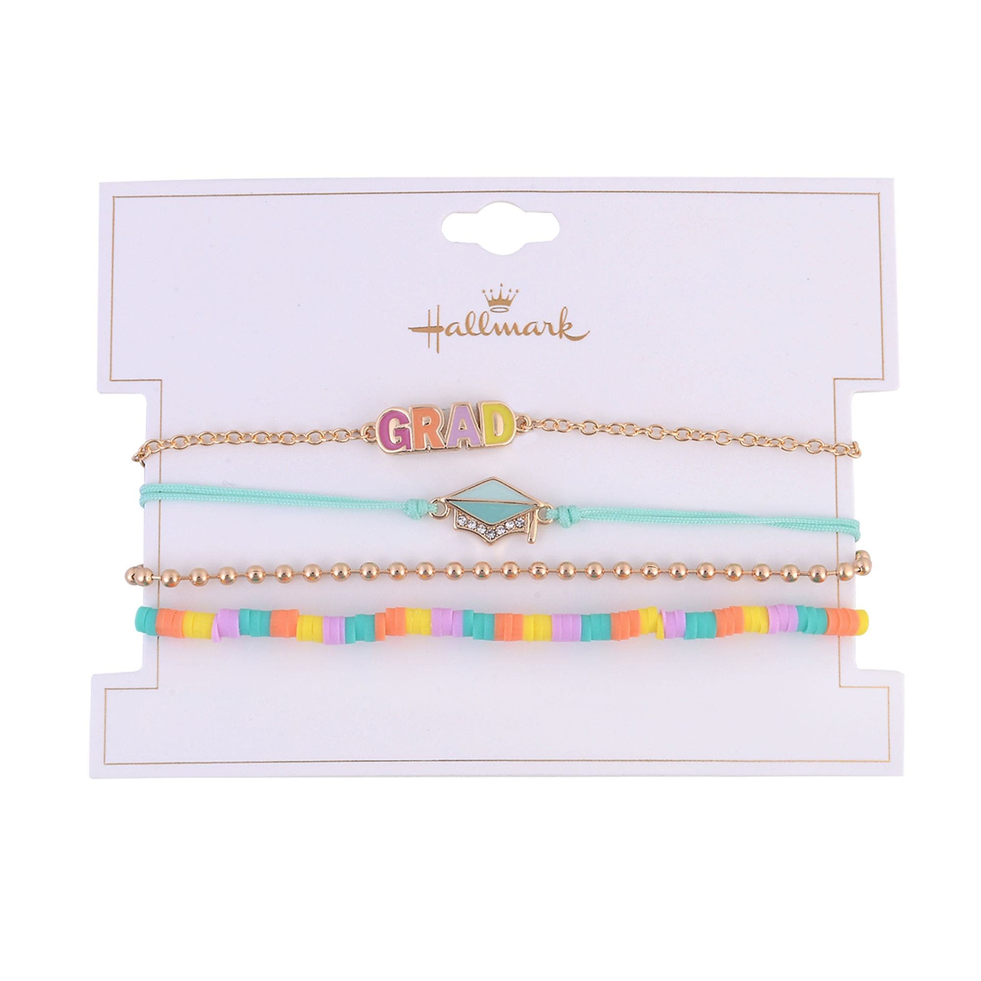 Hallmark 4pc Pastel Graduation Bracelet Set (Women) | Nordstrom