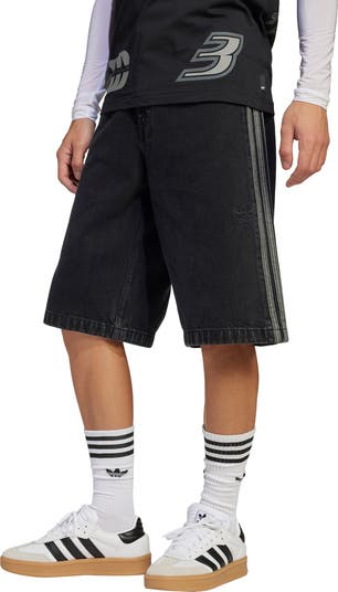 adidas Originals Adicolor Firebird Denim Shorts | Nordstrom