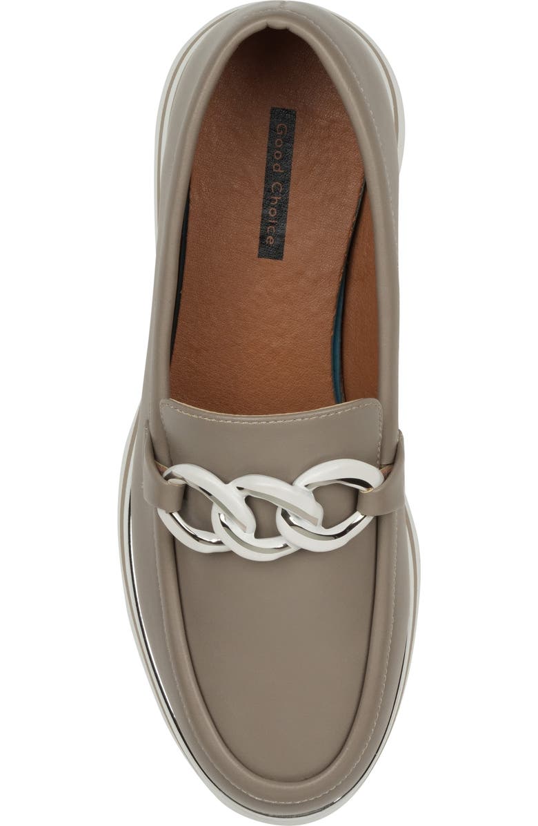 GOOD CHOICE NEW YORK Geneva Platform Loafer, Alternate, color, Taupe