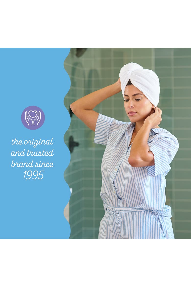 Microfiber Hair Towel Wrap and Shower Cap Set, Alternate, color, Tan