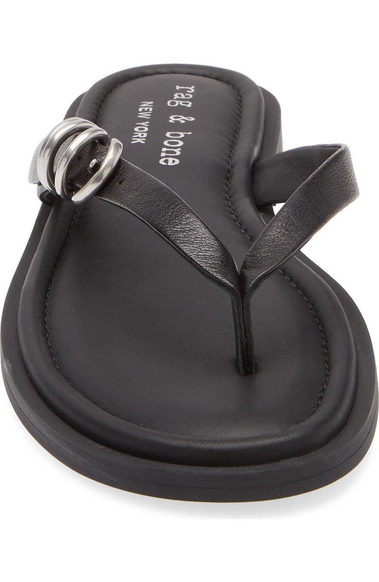 rag & bone Gia Flip Flop, Alternate, color, Black
