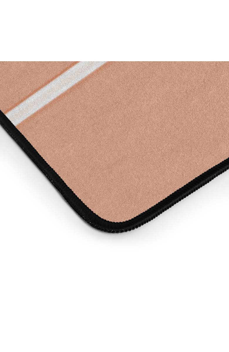 Deny Designs Grid XXV Peach Fuzz Desk Mat, Alternate, color, Orange