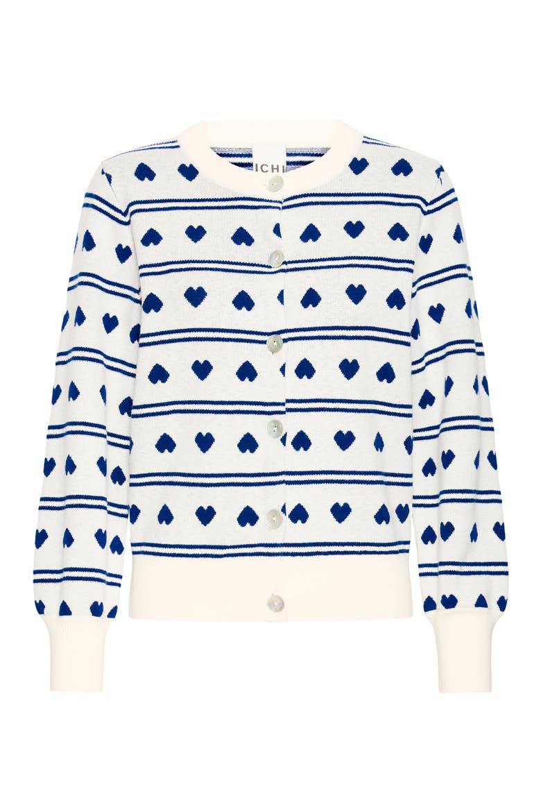 Ihbrielle Cardigan, Alternate, color, BIRCH W BLUE PRINT