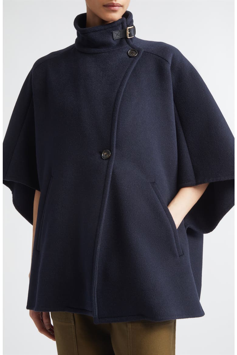 Oversize Cashmere Cape, Alternate, color, MIDNIGHT BLUE