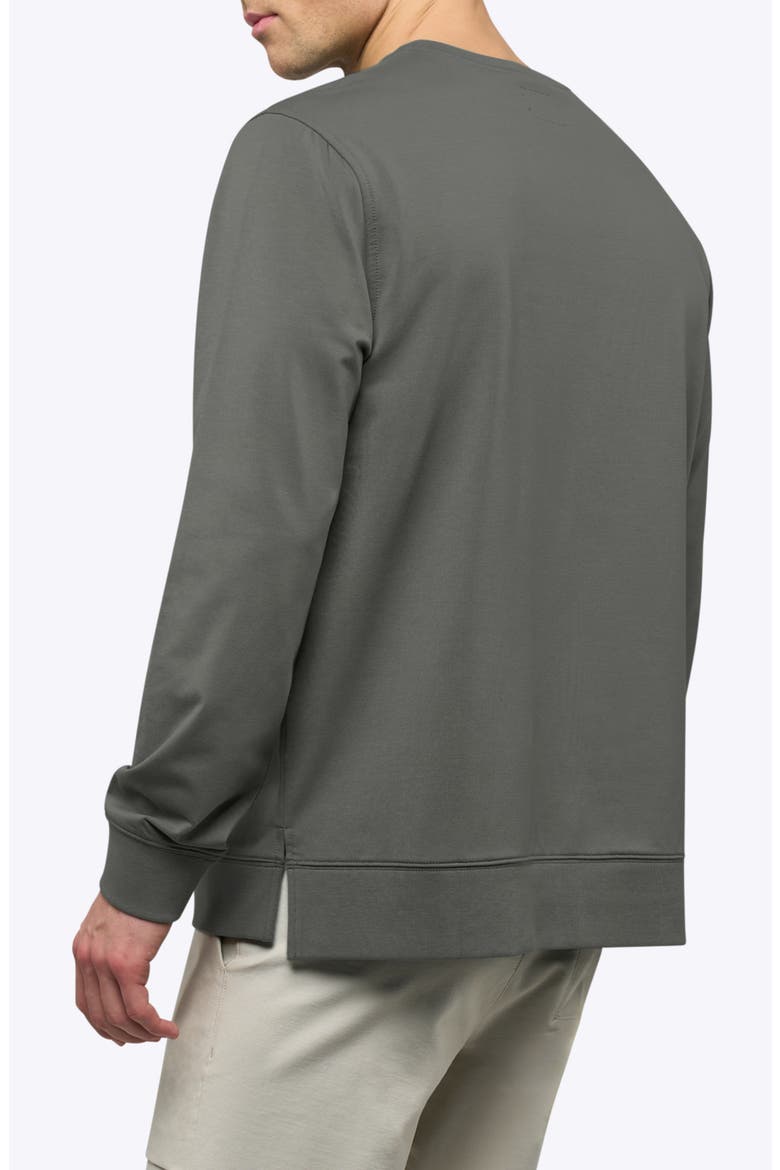 Hyperloop Split Hem Sweatshirt, Alternate, color, CASTOR GREY