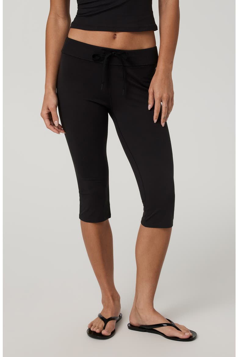 Halo Low Rise Performance Crop Pants, Alternate, color, SOLID BLACK