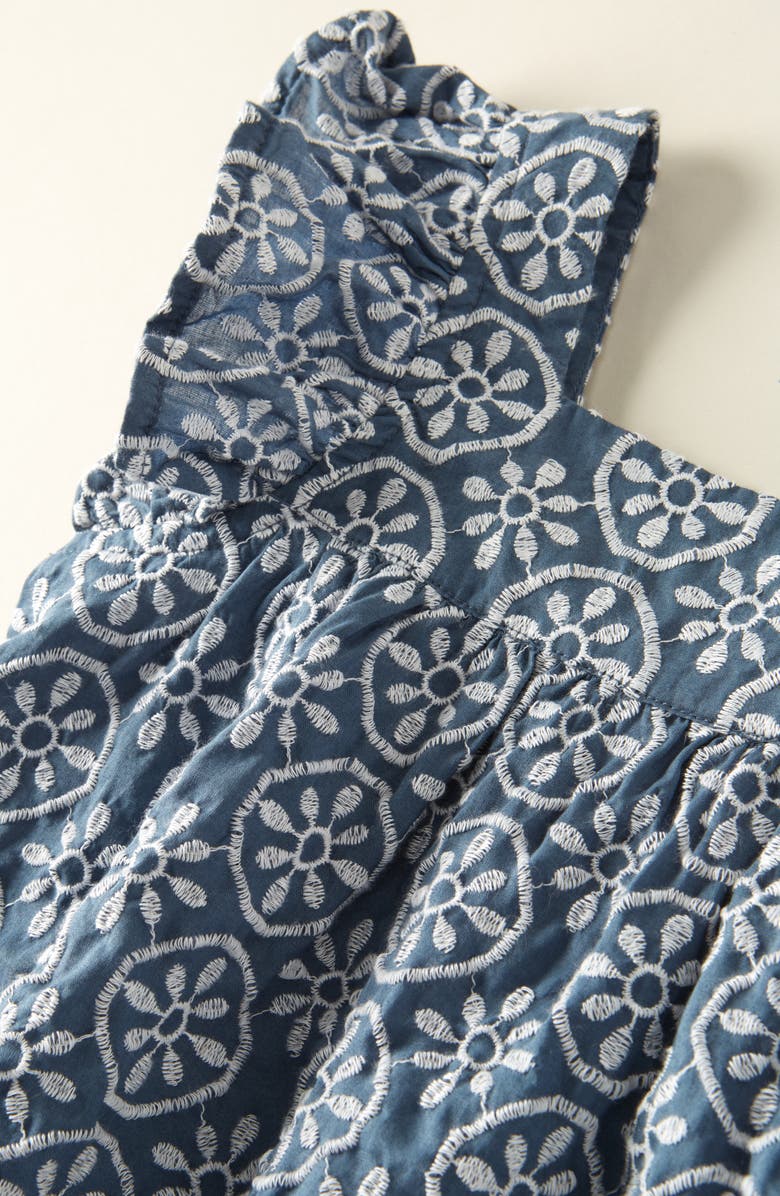 Nordstrom Kids' Embroidered Cotton Top, Alternate, color, Blue Del Mar