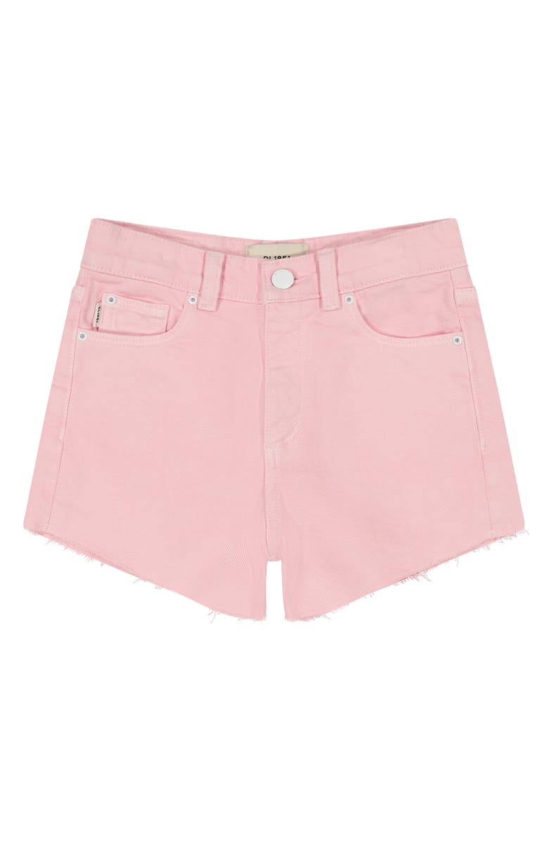 DL1961 Kids' Lucy Raw Hem Denim Shorts, Main, color, 