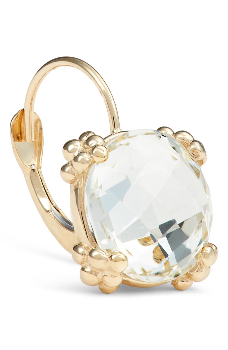 Anzie Dew Drop White Topaz Cluster Drop Earrings, Alternate, color, Gold