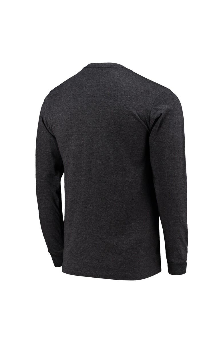 STARTER Men's Starter Heathered Black Carolina Panthers Halftime Long Sleeve T-Shirt, Alternate, color, Heather Black