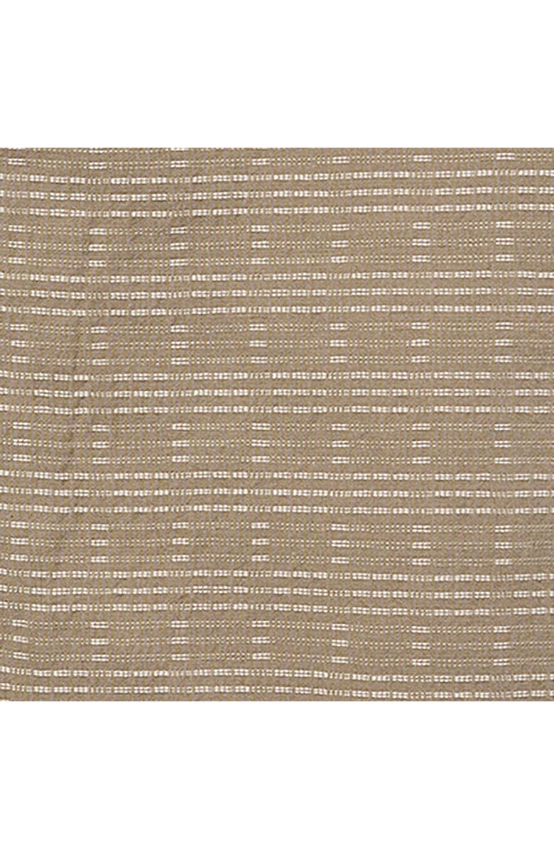 Bonobos Resort Riviera Checkered Cotton & Linen Camp Shirt, Alternate, color, Powell Stripe Texture Brown