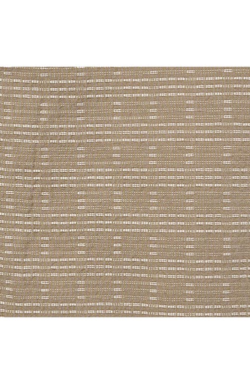 Bonobos Resort Riviera Checkered Cotton & Linen Camp Shirt In Powell Stripe Texture Brown