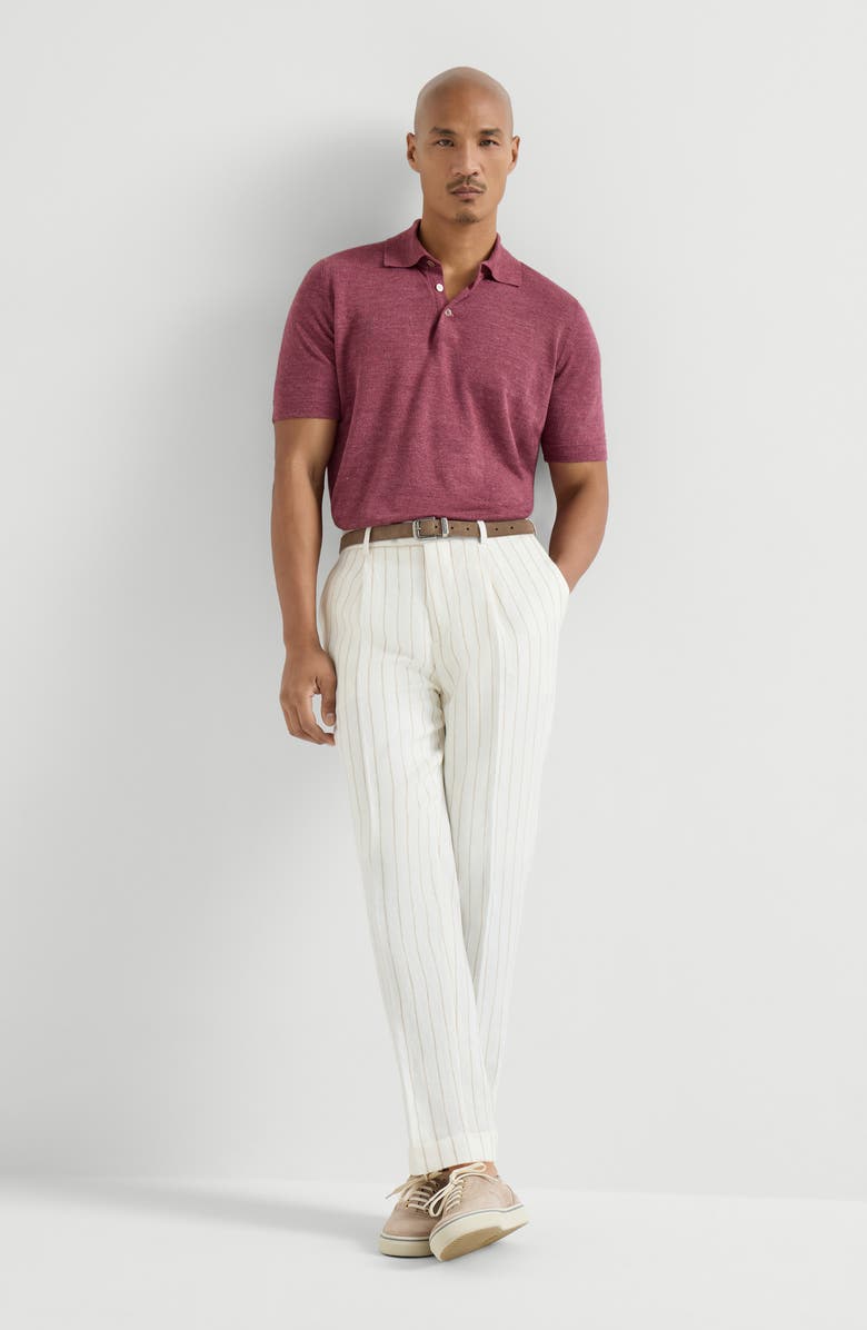 Brunello Cucinelli Twill trousers, Alternate, color, Panama