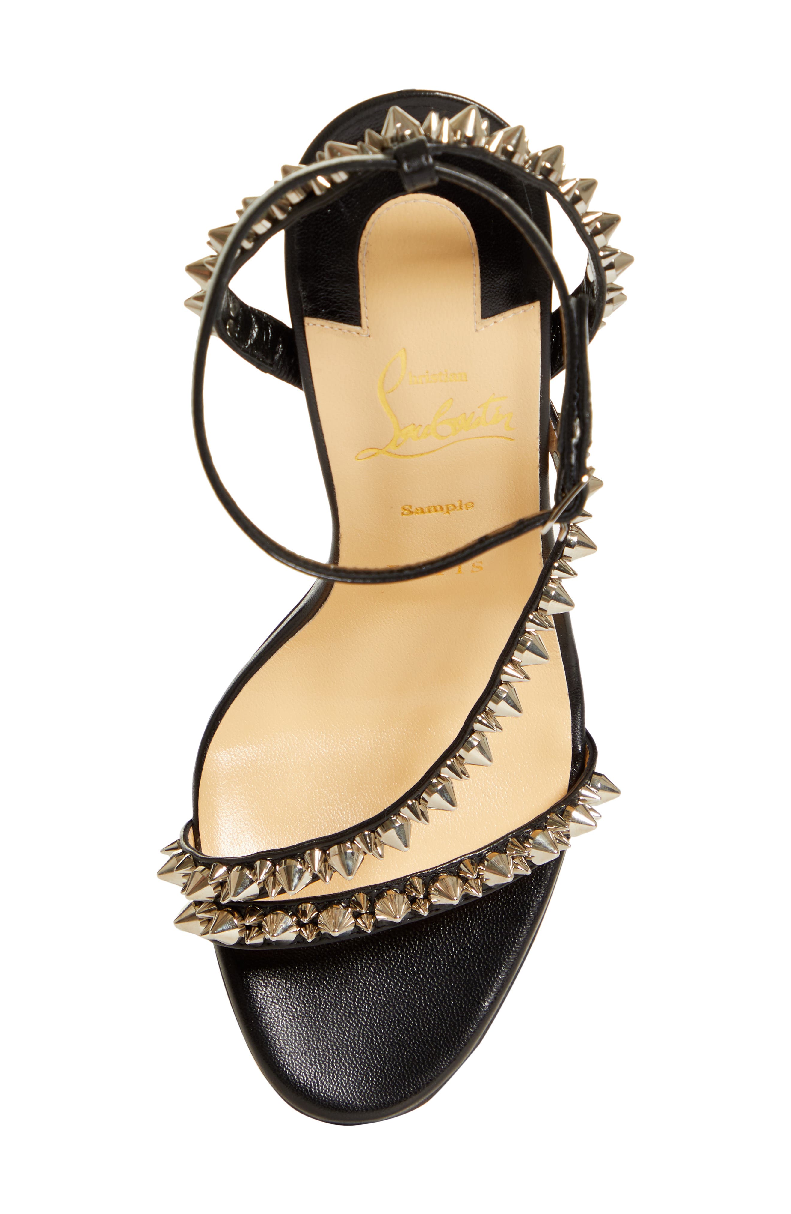 Christian Louboutin Mafaldina Spikes Sandal, Alternate, color, 