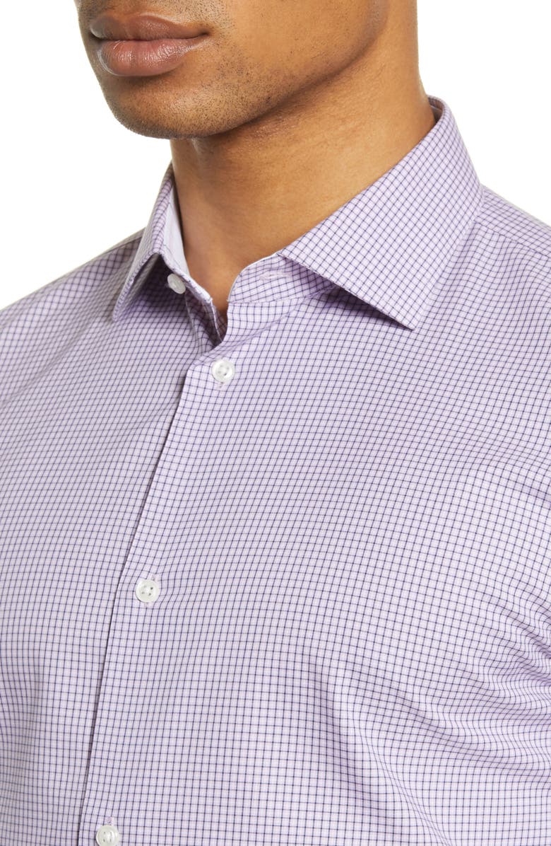 NORDSTROM MEN'S SHOP Nordstrom Extra Trim Fit Non-Iron Check Dress Shirt, Alternate, color, 
