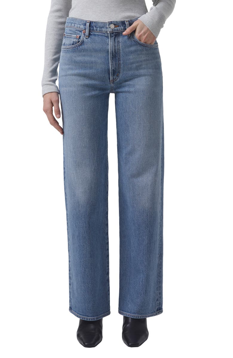 AGOLDE Harper Wide Leg Jeans, Main, color, Flash
