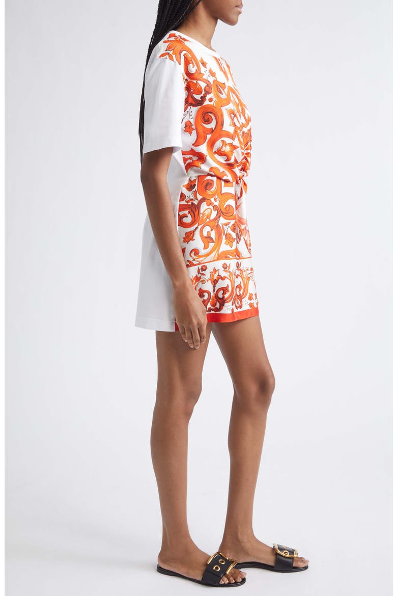 Majolica Cotton Jersey T-Shirt Dress, Alternate, color, S9000 VARIANTE ABBINATA