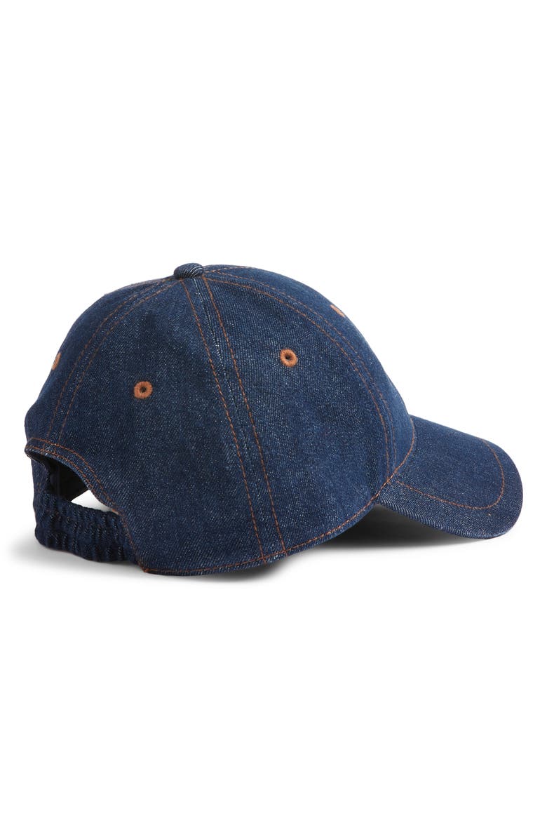 rag & bone Harlow Twill Baseball Cap, Alternate, color, Mid Denim