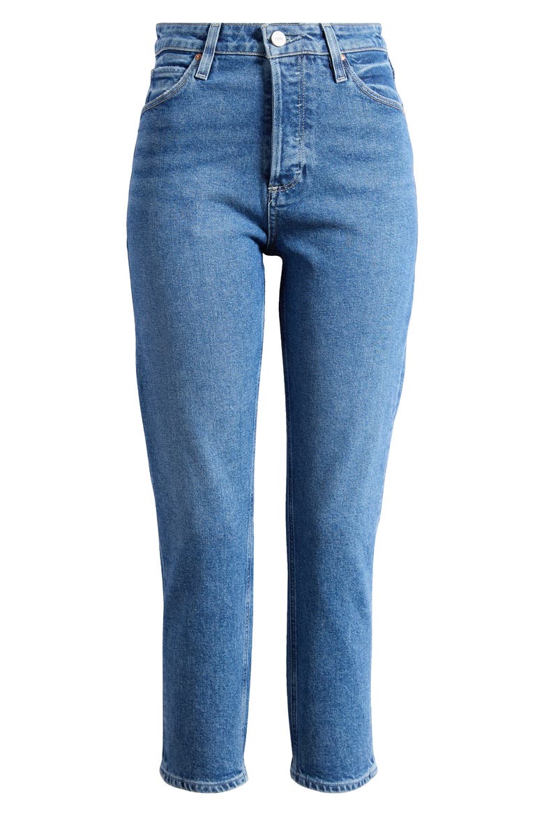 Billy High Waist Crop Straight Leg Jeans, Alternate, color, MOONCHILD