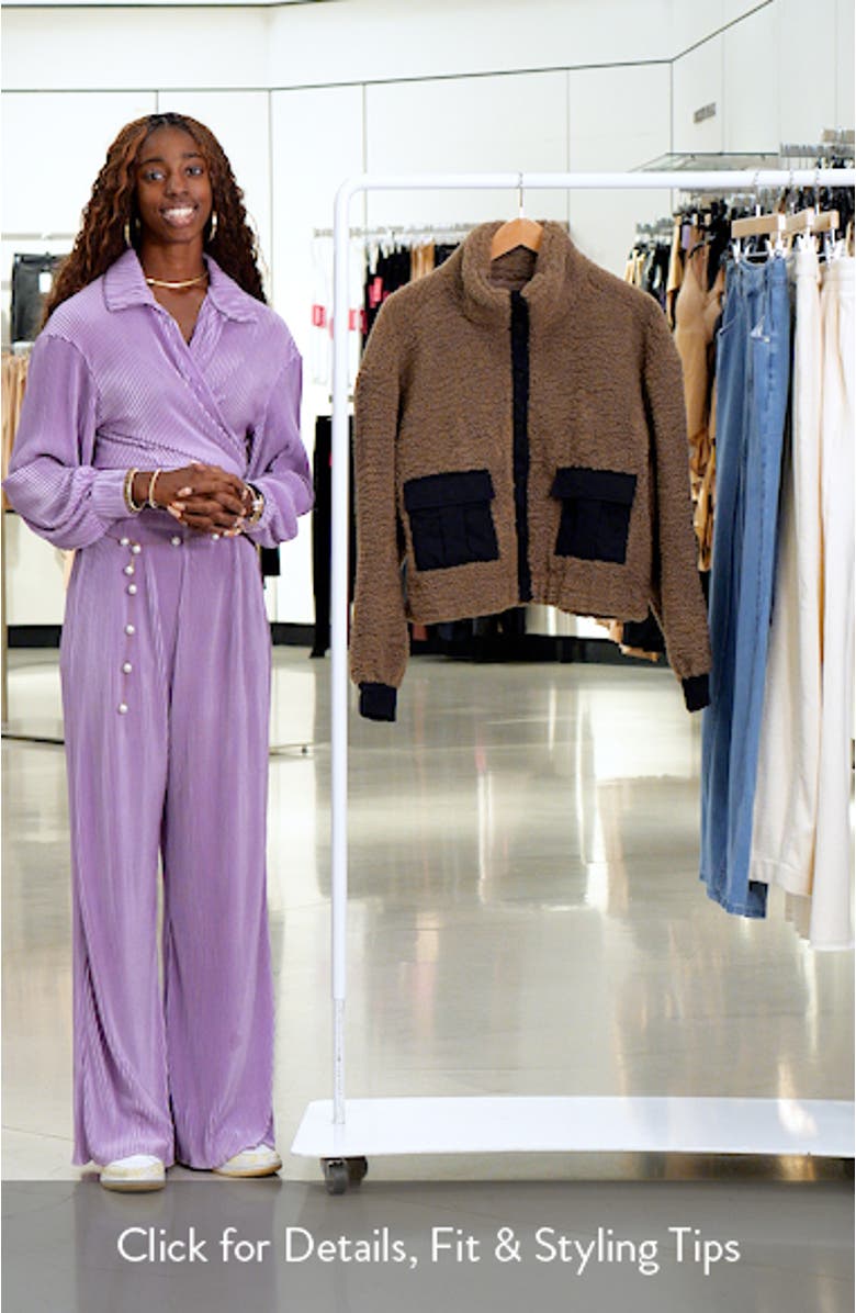 Locklin Faux Shearling Jacket, sales video thumbnail