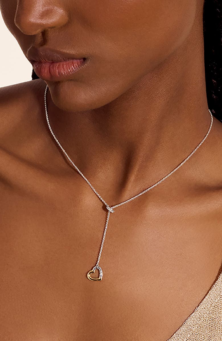 John Hardy Essentials Heart Lariat Necklace, Alternate, color, 