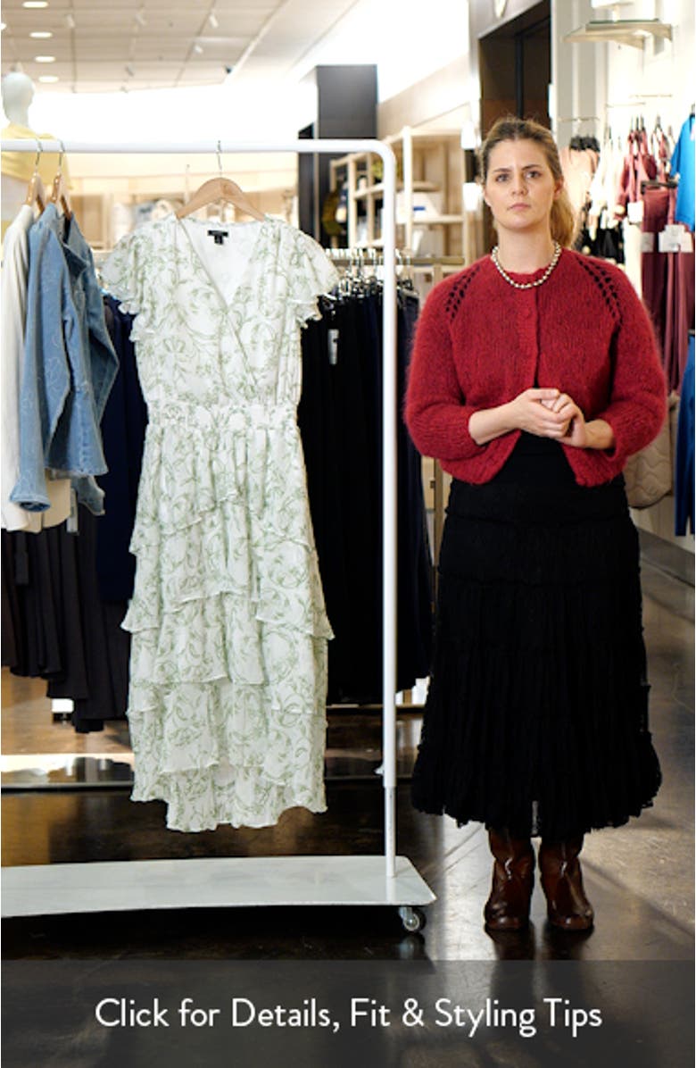 Print Ruffle Maxi Dress, sales video thumbnail