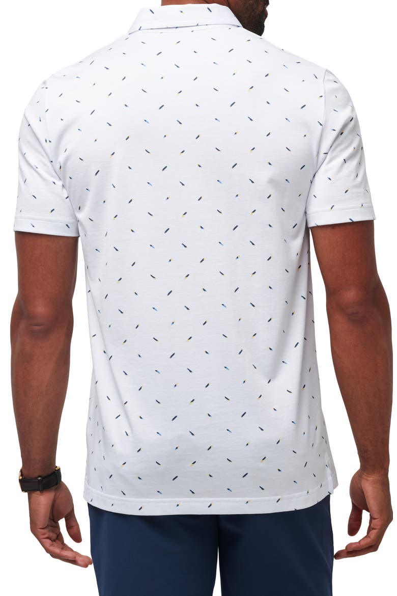 Sun Dip Cotton Blend Polo, Alternate, color, WHITE