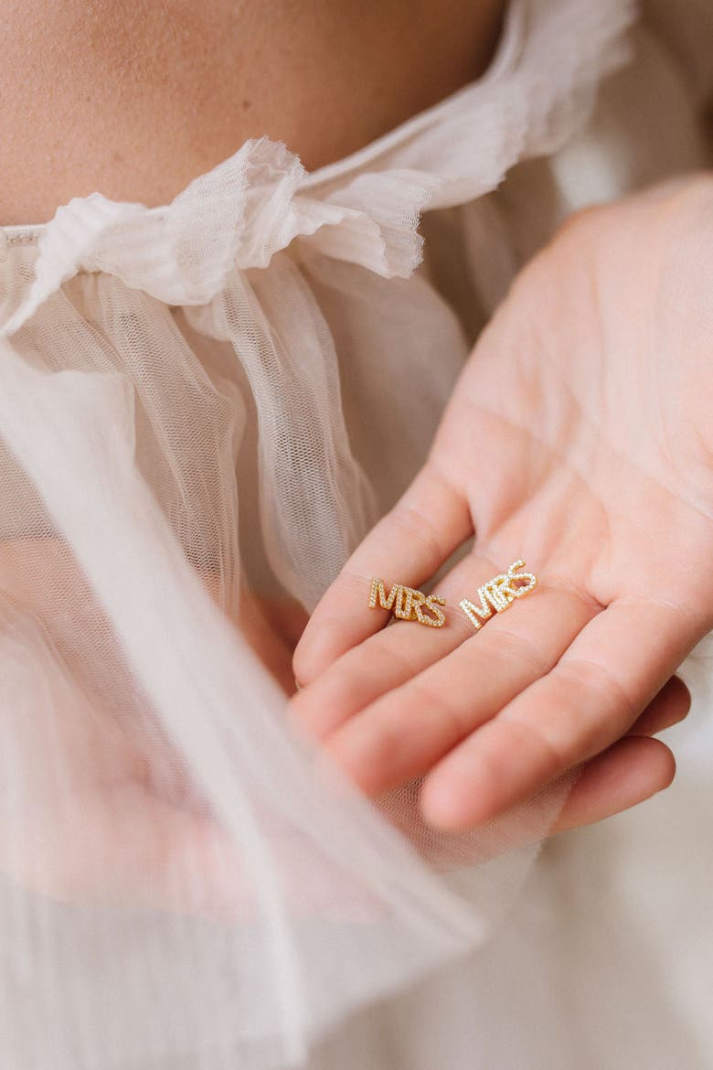 MRS Crystal Studs, Alternate, color, Gold