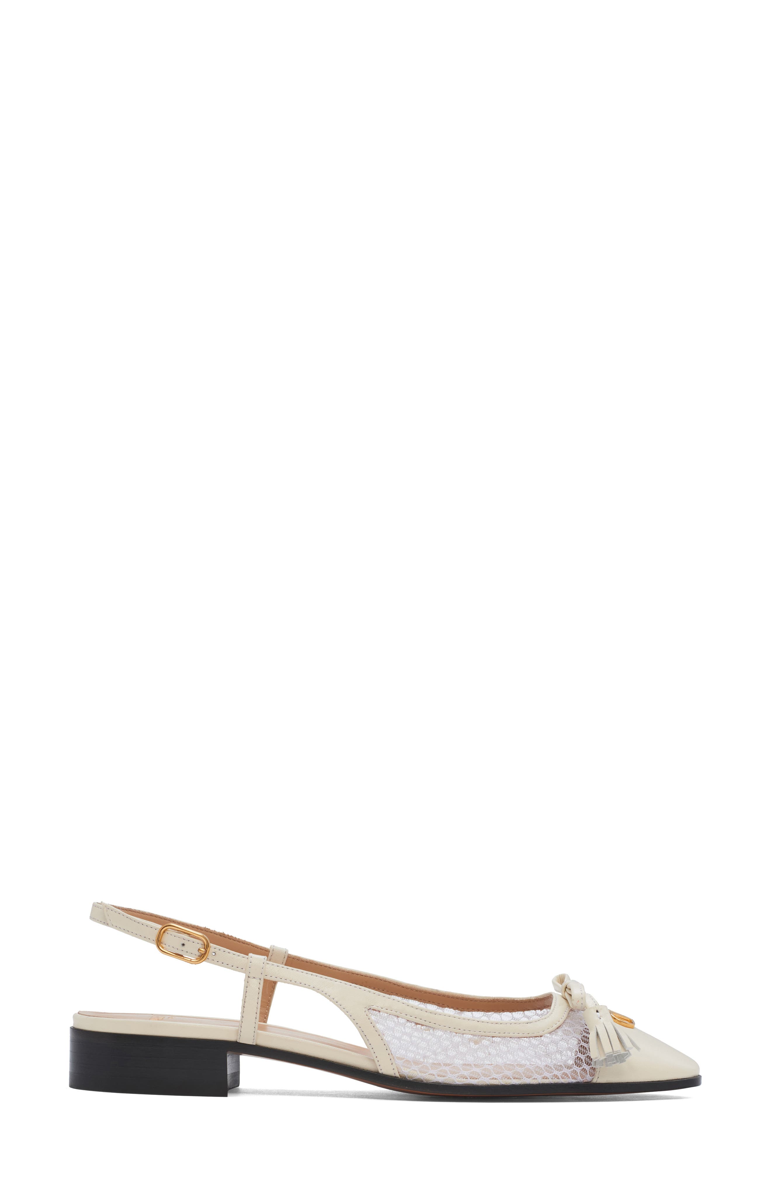 Valet Du Roi Slingback Ballet Flat, Alternate, color, IVORY