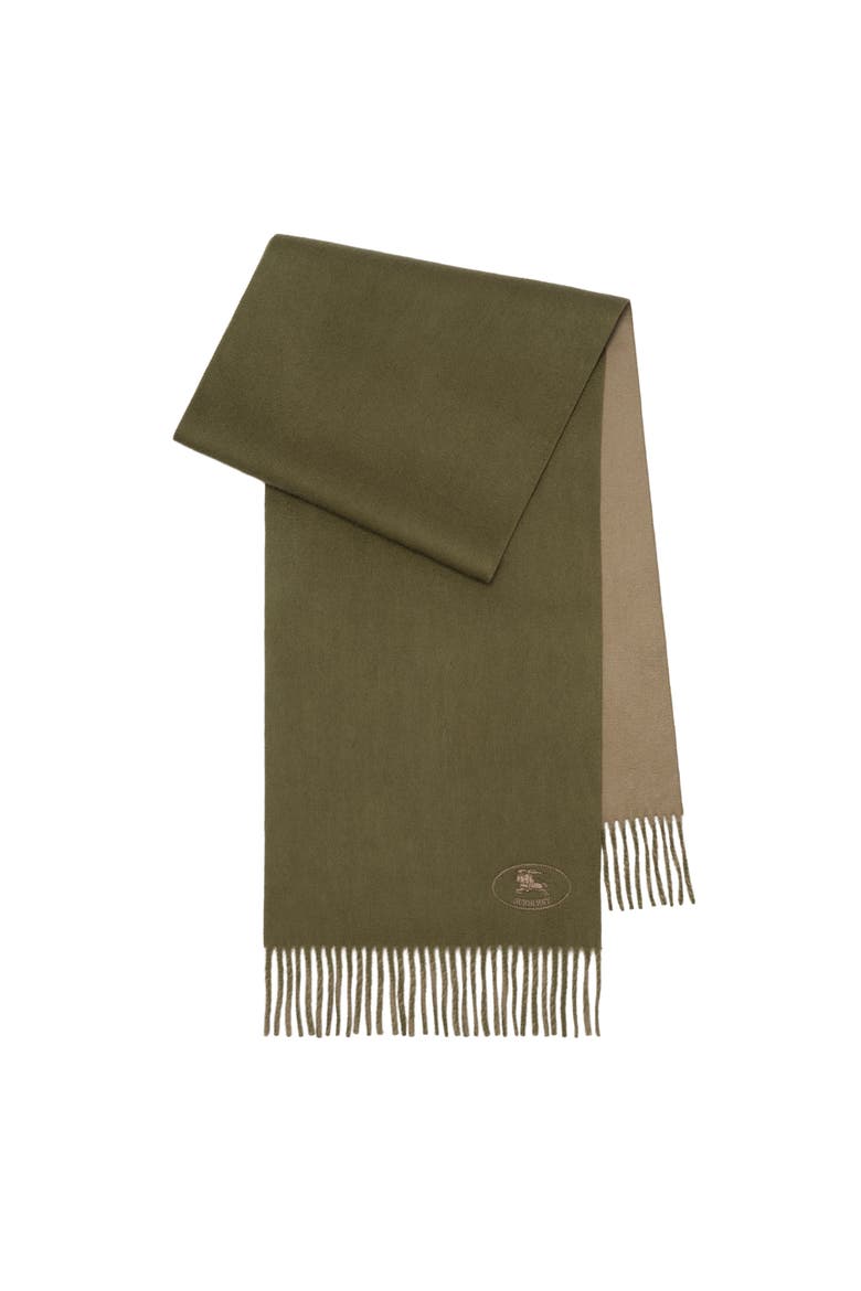 Knight Cashmere Scarf, Main, color, Pea green/vole brown