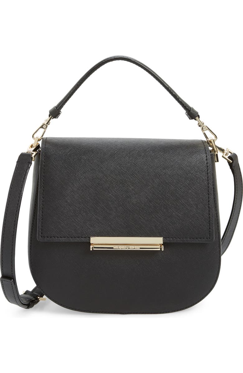 Kate Spade New York make it mine - byrdie leather saddle bag, Main, color,