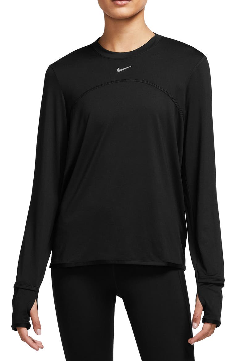Dri-FIT Swift Element UV Running Top, Main, color, BLACK/ REFLECTIVE SILV