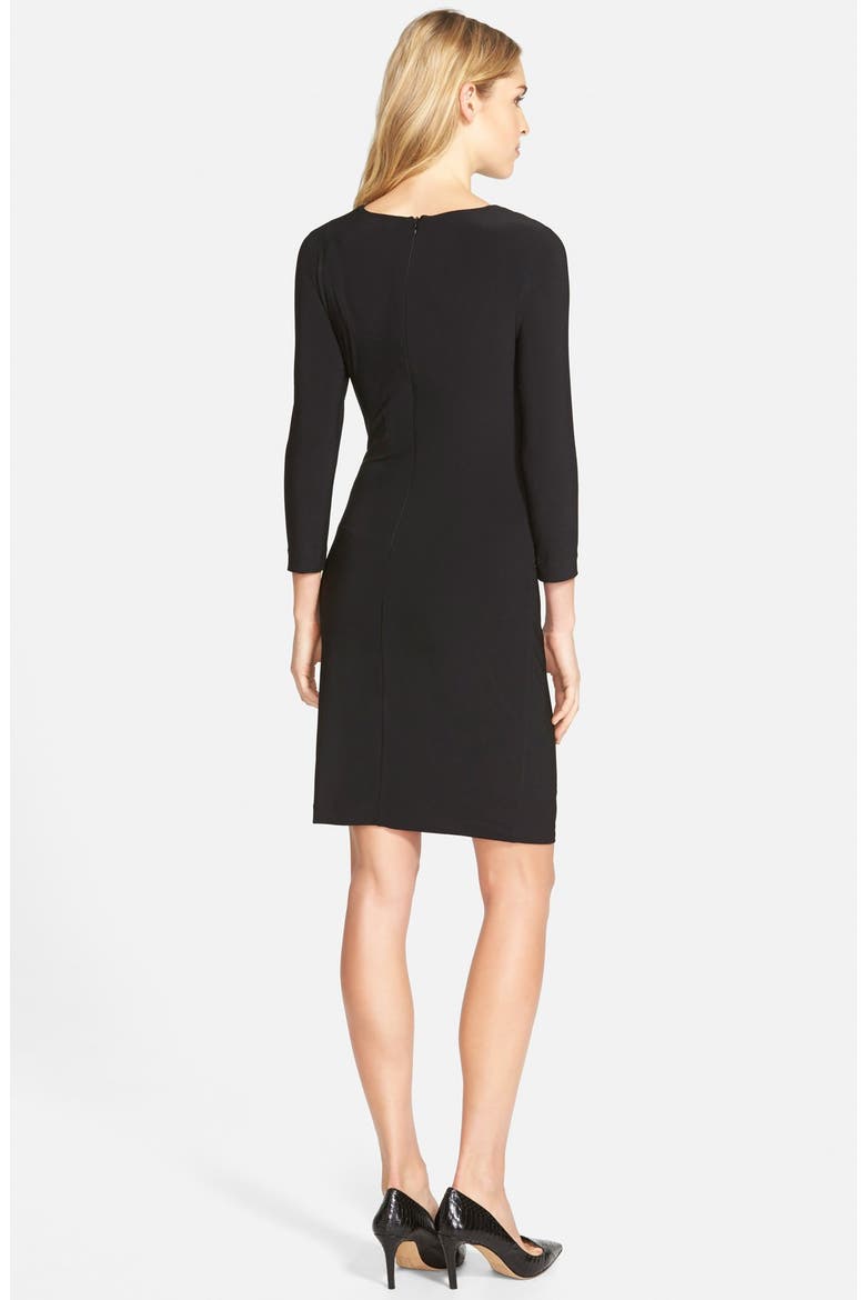 Side Ruched Jersey Body-Con Dress, Alternate, color, BLACK