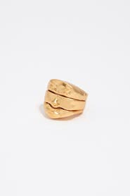Bimba y Lola Set Of 3 Matte Face Rings
