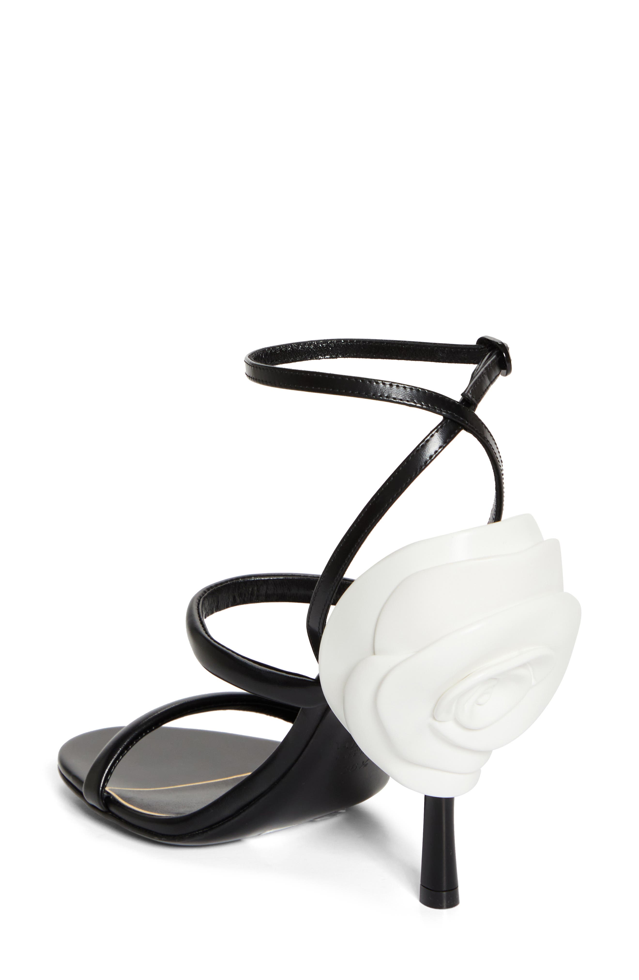 Valentino Garavani Archive Roserouche Ankle Strap Stiletto Sandal, Alternate, color, 