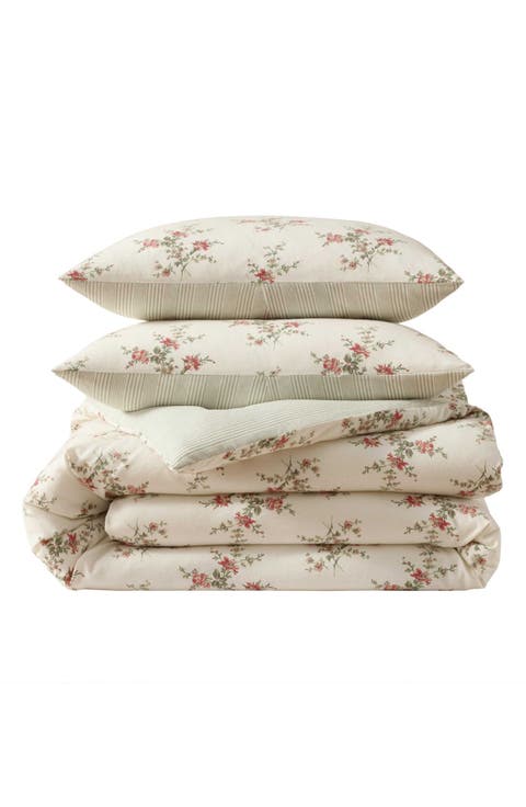 Jessika Flannel Comforter & Sham Set