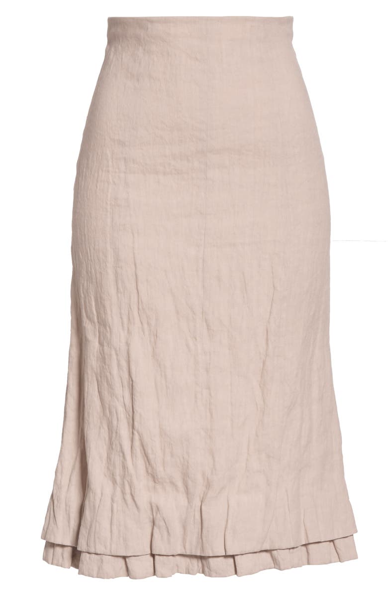 Brock Collection Linen & Cotton Pencil Skirt, Alternate, color,