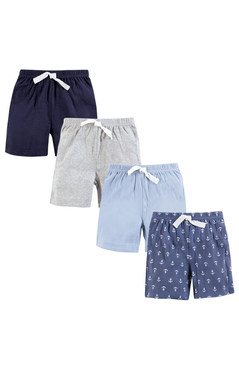 Hudson Baby Shorts-Bottoms 4-Pack, Main, color, Anchors