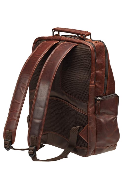 Mancini Buffalo Backpack For 15.6" Laptop In Brown