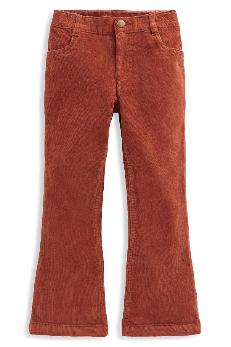 Kids' Kick Flare Corduroy Pants, Main, color, BURNT ORANGE